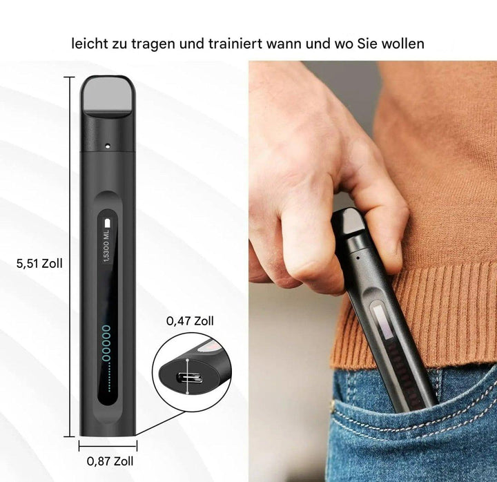 Atemtrainer | Lungenkapazität Erhöhen Wiederaufladbar Sport Gesundheit-Luzern Mode