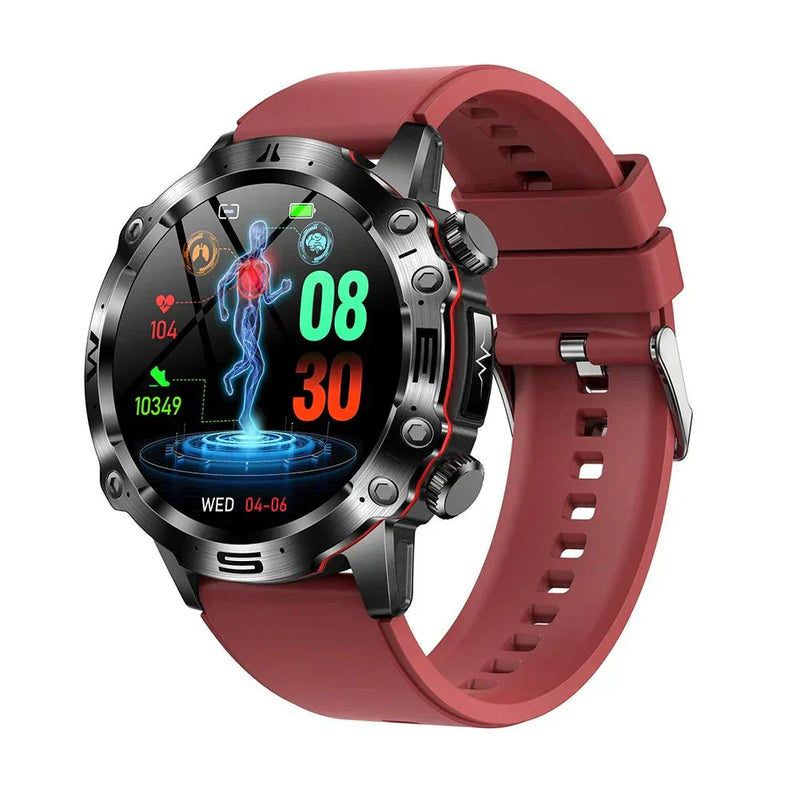Smartwatch | Gesundheitstracker iOS Android Universell Vielseitig-Rot-Luzern Mode