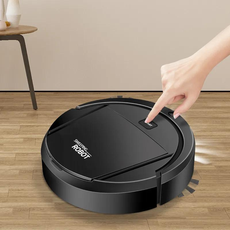 Saugroboter | Intelligent Leise 3-in-1 Leistungsstark Vielseitig Praktisch-Schwarz-Luzern Mode
