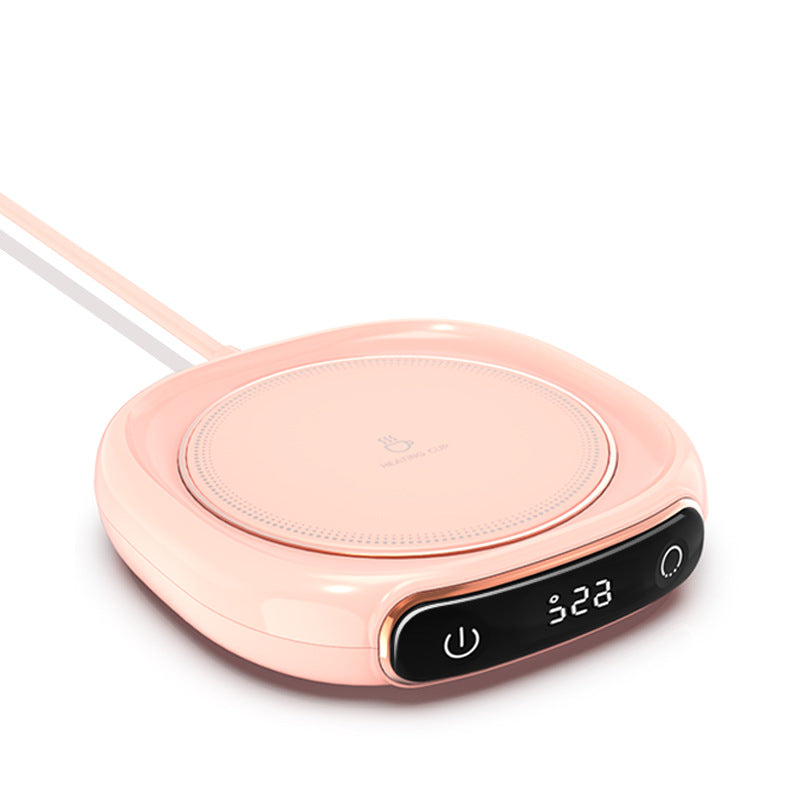 Tassenwärmer | Display | Einstellbar | Praktisch | Vielseitig | USB | Touchscreen-Rosa-220V-Luzern Mode