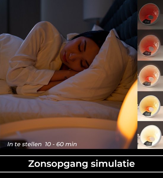 Wake-Up-Light | Smart App Bluetooth Beruhigend Vielseitig Langlebig-Luzern Mode