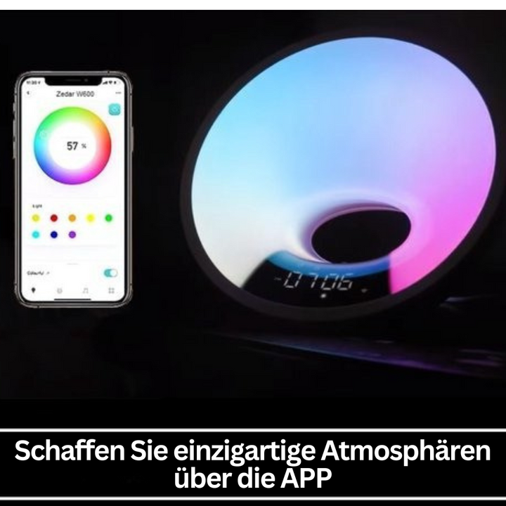 Wake-Up-Light | Smart App Bluetooth Beruhigend Vielseitig Langlebig-Luzern Mode
