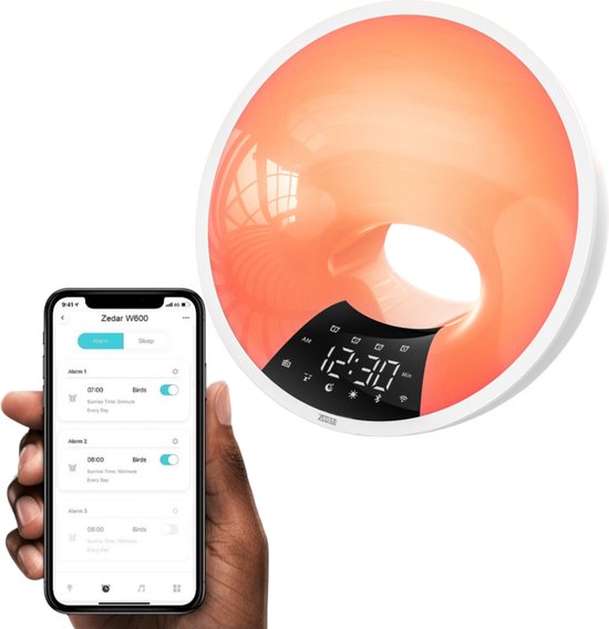 Wake-Up-Light | Smart App Bluetooth Beruhigend Vielseitig Langlebig-Luzern Mode