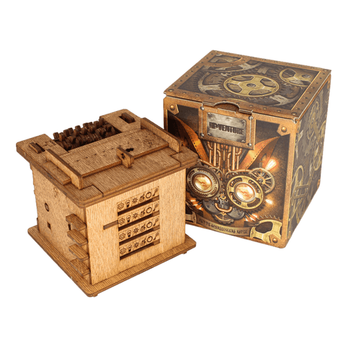 Hölzerne Escape-Puzzlebox | Interaktiv | Unterhaltung | Herausfordernd-Luzern Mode