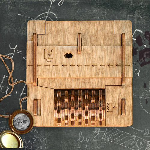 Hölzerne Escape-Puzzlebox | Interaktiv | Unterhaltung | Herausfordernd-Luzern Mode