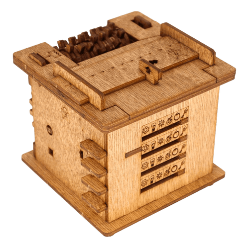 Hölzerne Escape-Puzzlebox | Interaktiv | Unterhaltung | Herausfordernd-Luzern Mode