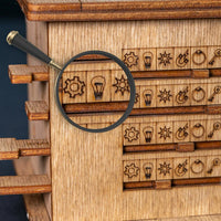 Hölzerne Escape-Puzzlebox | Interaktiv | Unterhaltung | Herausfordernd-Luzern Mode