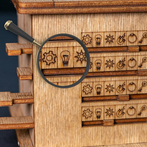 Hölzerne Escape-Puzzlebox | Interaktiv | Unterhaltung | Herausfordernd-Luzern Mode