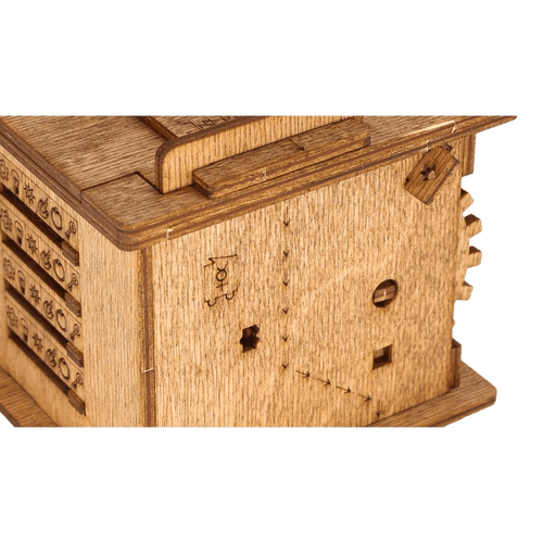 Hölzerne Escape-Puzzlebox | Interaktiv | Unterhaltung | Herausfordernd-Luzern Mode