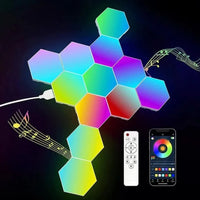 LED-Paneele | Sechseckig Interaktiv Farbenfroh Stilvoll Vielseitig Trendy-12 Paneele-Luzern Mode