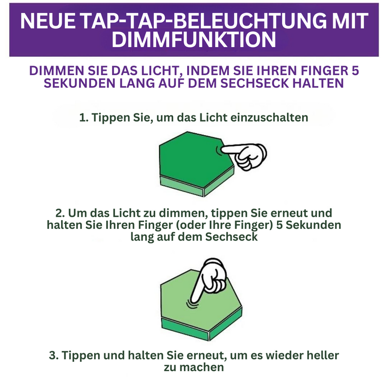 LED-Paneele | Sechseckig Interaktiv Farbenfroh Stilvoll Vielseitig Trendy-Luzern Mode