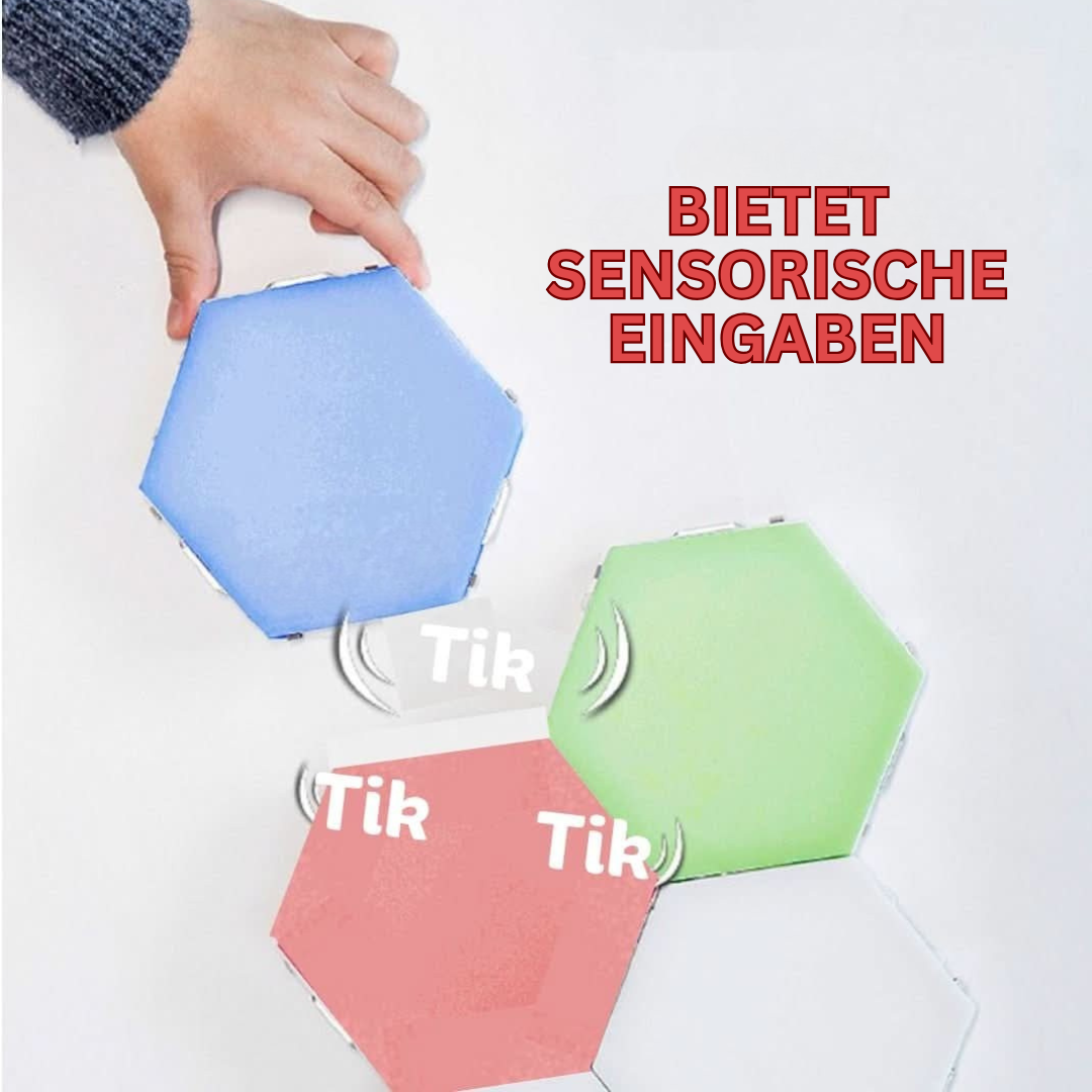 LED-Paneele | Sechseckig Interaktiv Farbenfroh Stilvoll Vielseitig Trendy-Luzern Mode
