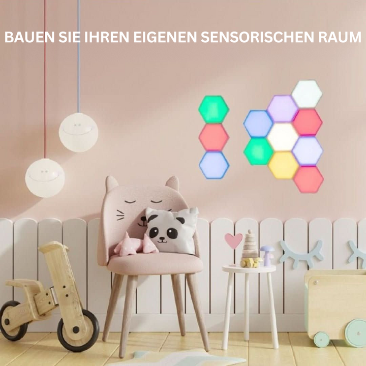 LED-Paneele | Sechseckig Interaktiv Farbenfroh Stilvoll Vielseitig Trendy-Luzern Mode