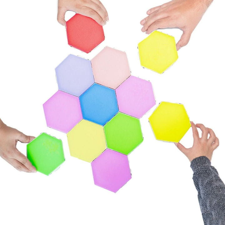 LED-Paneele | Sechseckig Interaktiv Farbenfroh Stilvoll Vielseitig Trendy-Luzern Mode
