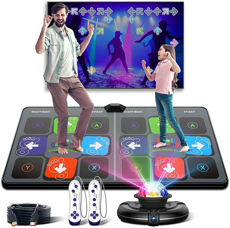 Tanzmatte | Gaming | Interaktiv | Vielseitig | Spaß | HDMI | Multifunktional-Luzern Mode