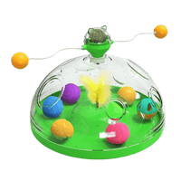 Katzenspielzeug | Interaktiv | Innovativ | Beruhigend | Rutschfest | Puzzle-Grün-Luzern Mode