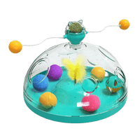 Katzenspielzeug | Interaktiv | Innovativ | Beruhigend | Rutschfest | Puzzle-Türkis-Luzern Mode