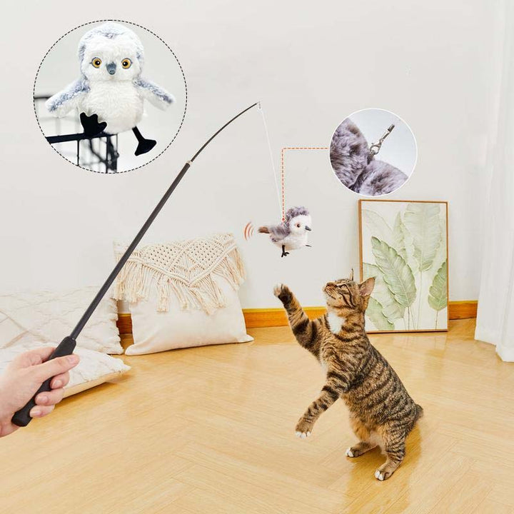 Katzenspielzeug | Interaktiv Langlebig Realistisch Mit Federn Vielseitig-Luzern Mode