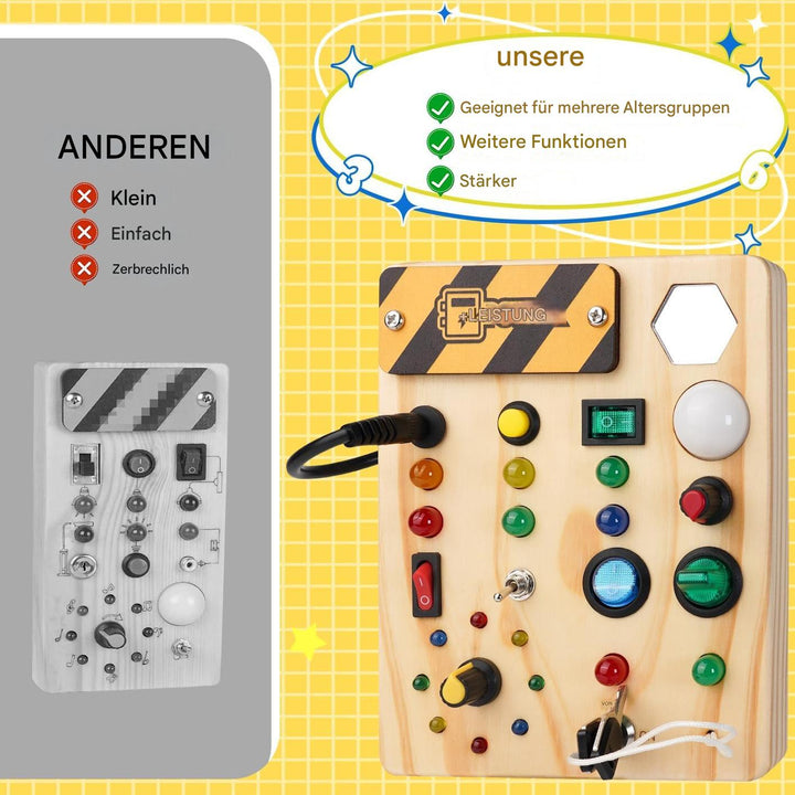 Interaktives Spielzeug für Kleinkinder | Montessori-Lampe Anregendes Geschenk-Luzern Mode