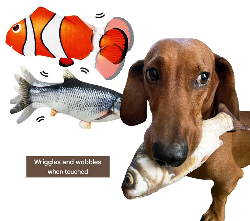 Hunde Fischspielzeug | Interaktiv | Beweglich | USB | Wiederaufladbar-Luzern Mode