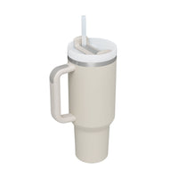 Reisebecher | 1200ML Isolierend Deckel Strohhalm Langlebig Vielseitig-Dünenfarben-1200 ML-Luzern Mode