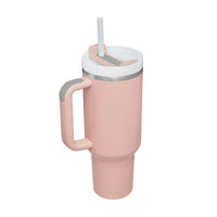 Reisebecher | 1200ML Isolierend Deckel Strohhalm Langlebig Vielseitig-Hellpuder-1200 ML-Luzern Mode