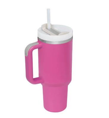 Reisebecher | 1200ML Isolierend Deckel Strohhalm Langlebig Vielseitig-Roseo-1200 ML-Luzern Mode