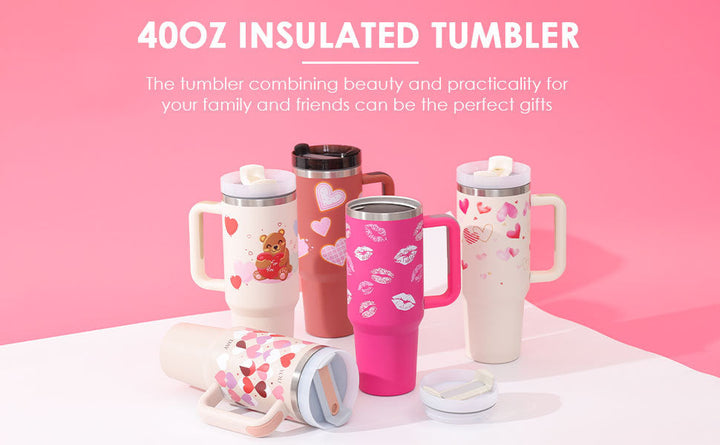 Reisebecher | 1200ML Isolierend Deckel Strohhalm Langlebig Vielseitig-Luzern Mode