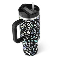 Reisebecher | 1200ML Isolierend Deckel Strohhalm Langlebig Vielseitig-Schwarz2-1200 ML-Luzern Mode