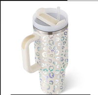 Reisebecher | 1200ML Isolierend Deckel Strohhalm Langlebig Vielseitig-Stil1-1200 ML-Luzern Mode