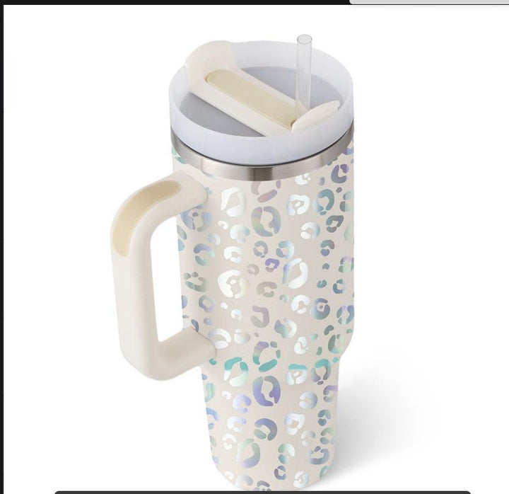 Reisebecher | 1200ML Isolierend Deckel Strohhalm Langlebig Vielseitig-Stil1-1200 ML-Luzern Mode