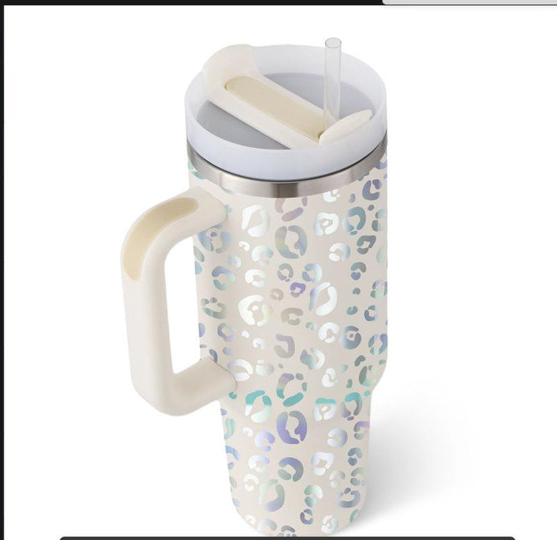 Reisebecher | 1200ML Isolierend Deckel Strohhalm Langlebig Vielseitig-Stil1-1200 ML-Luzern Mode