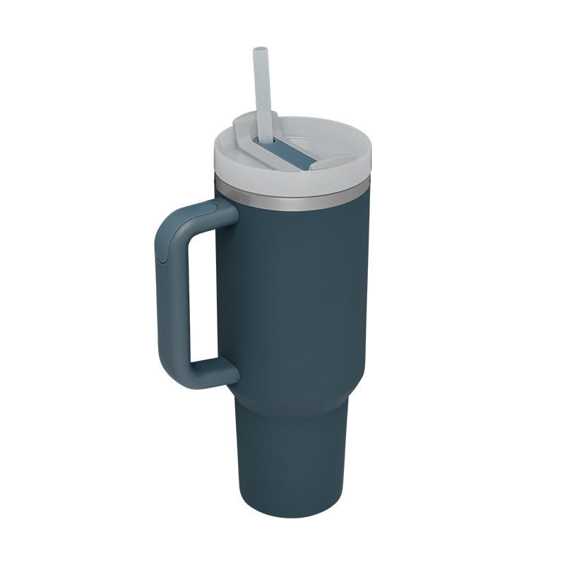 Reisebecher | 1200ML Isolierend Deckel Strohhalm Langlebig Vielseitig-Sturmsee-1200 ML-Luzern Mode