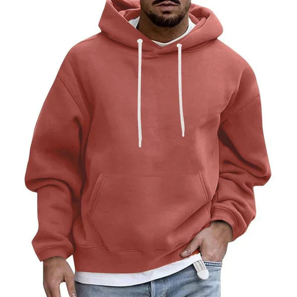 Oversize-Herrenhoodie mit Kängurutasche – Herbstedition Matteo