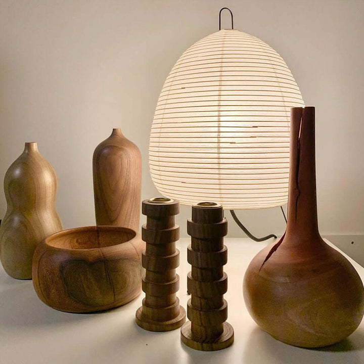 Tischlampe | Japanisch | Stilvoll | Einzigartig | Stimmungsvolles Licht | Vielseitig | Kompakt | Langlebig-Luzern Mode