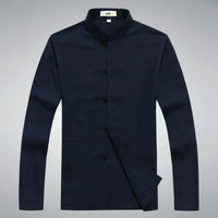 Herren Tang Anzughose mit Elastischem Bund und Tasche-Marineblau-S-Luzern Mode