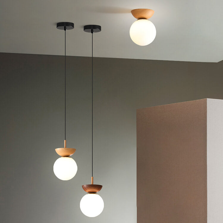 Japanische Stil Deckenlampe | Kugelform | LED | Energiesparend | Verstellbar-Luzern Mode