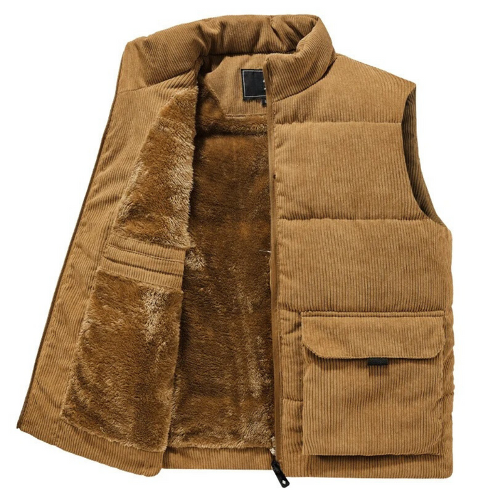 Herren Fleece Pullover mit Reißverschlusstasche, warm-Luzern Mode