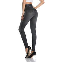 Damen Jeans Leggings mit Hohem Bund und Stretchkomfort-Luzern Mode