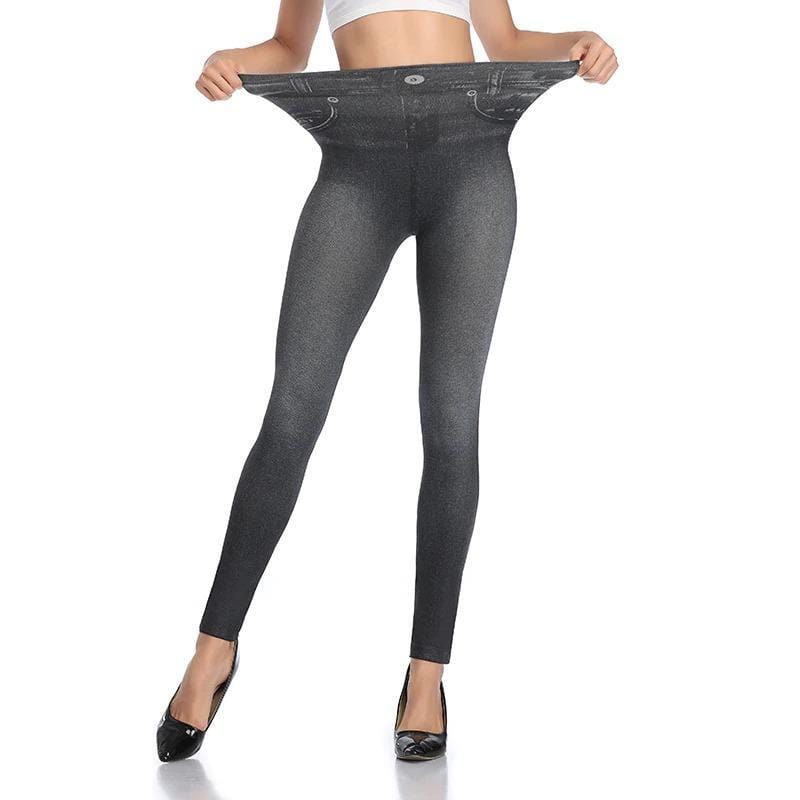 Damen Jeans Leggings mit Hohem Bund und Stretchkomfort-Luzern Mode