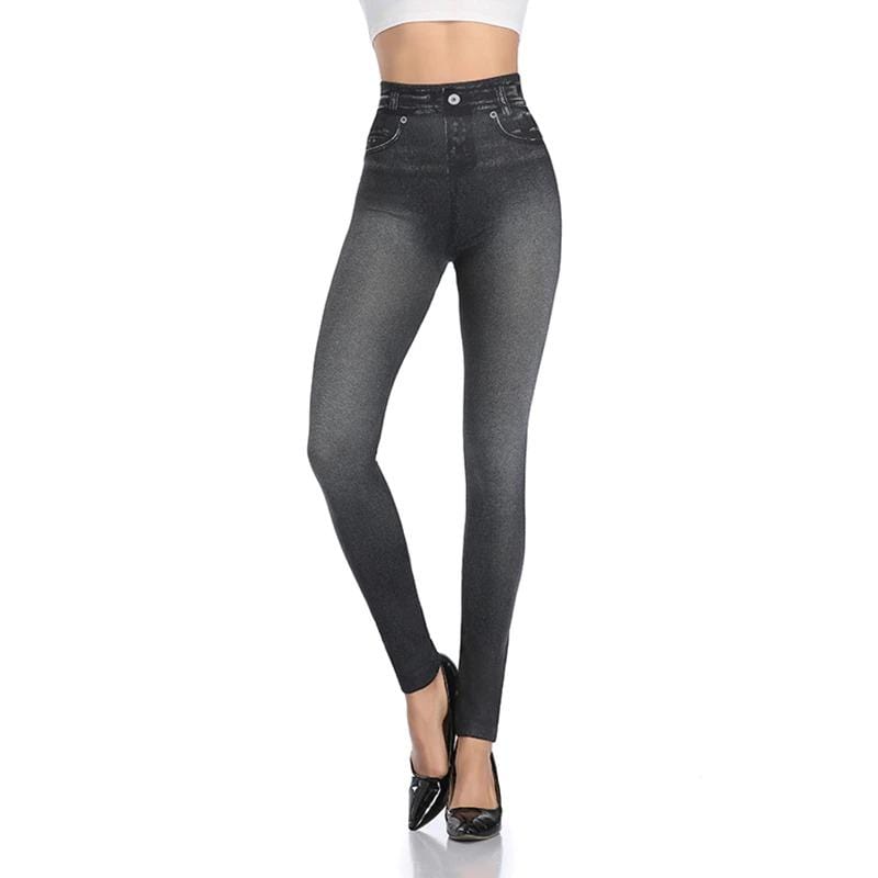 Damen Jeans Leggings mit Hohem Bund und Stretchkomfort-Luzern Mode
