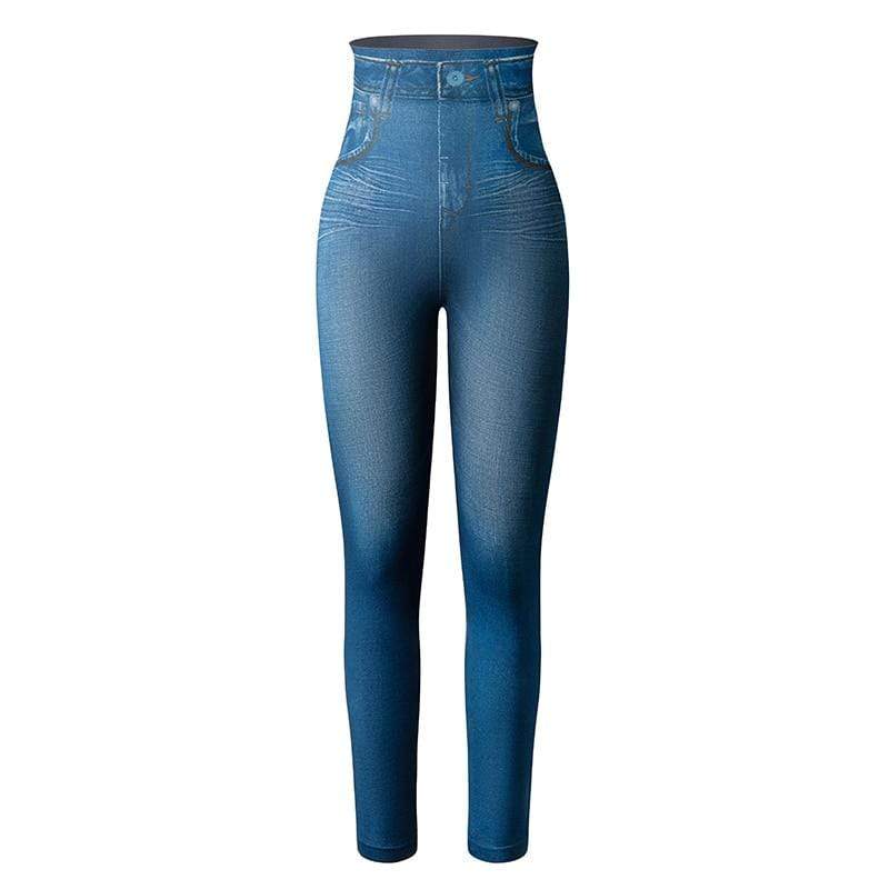 Damen Jeans Leggings mit Hohem Bund und Stretchkomfort-Luzern Mode