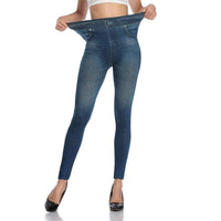 Damen Jeans Leggings mit Hohem Bund und Stretchkomfort-Luzern Mode