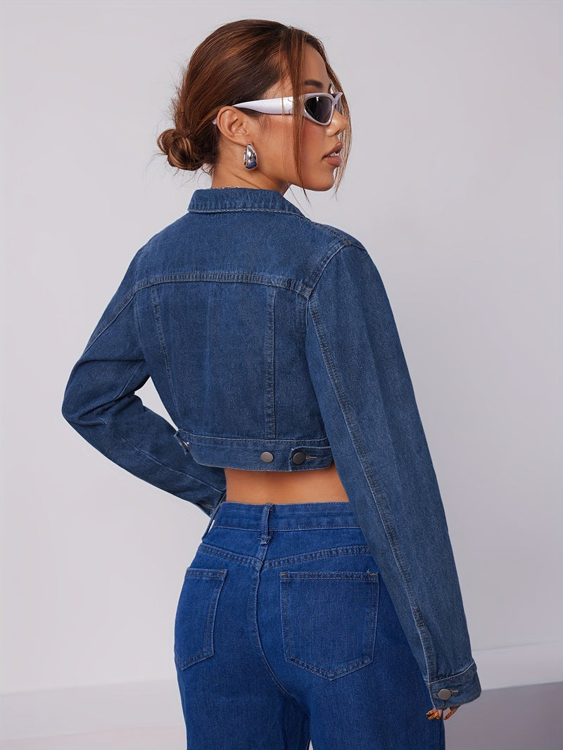 Damen Denim Jacke und Jeans Set - Modisches Outfit-Luzern Mode