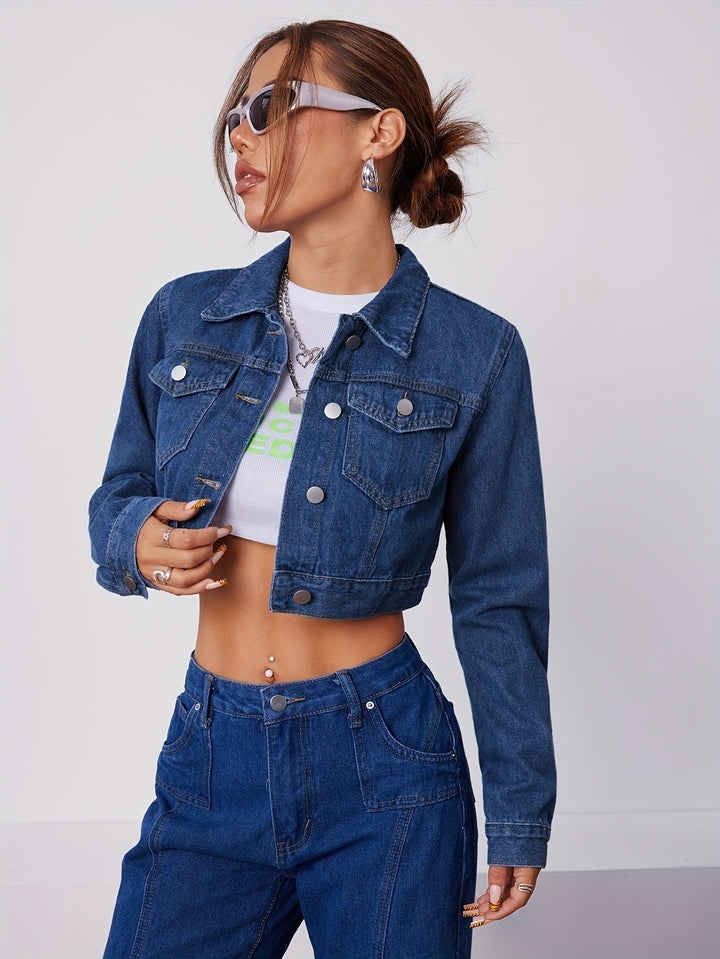 Damen Denim Jacke und Jeans Set - Modisches Outfit-XS-Luzern Mode