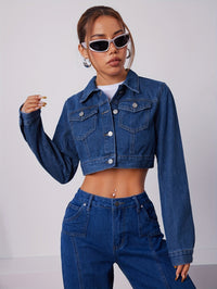 Damen Denim Jacke und Jeans Set - Modisches Outfit-Luzern Mode