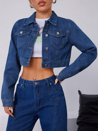 Damen Denim Jacke und Jeans Set - Modisches Outfit-Luzern Mode