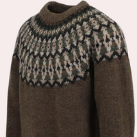 Herren Norweger Strickpullover mit Muster Wintermode-Luzern Mode