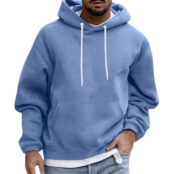 Oversize-Herrenhoodie mit Kängurutasche – Herbstedition Matteo