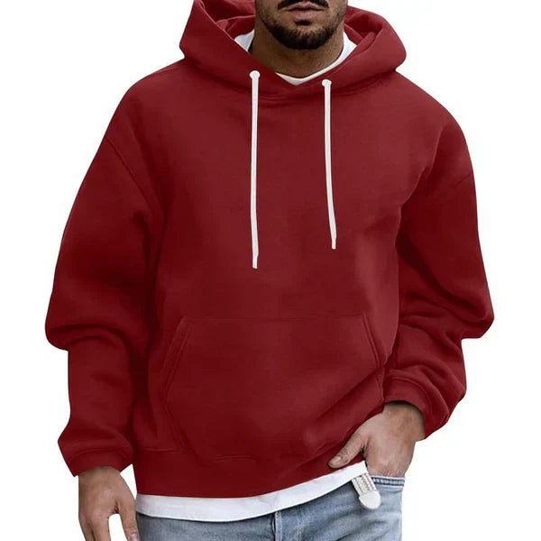 Oversize-Herrenhoodie mit Kängurutasche – Herbstedition Matteo